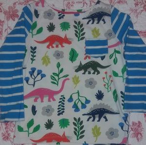 Mini Boden Dinosaur Long Sleeve Top